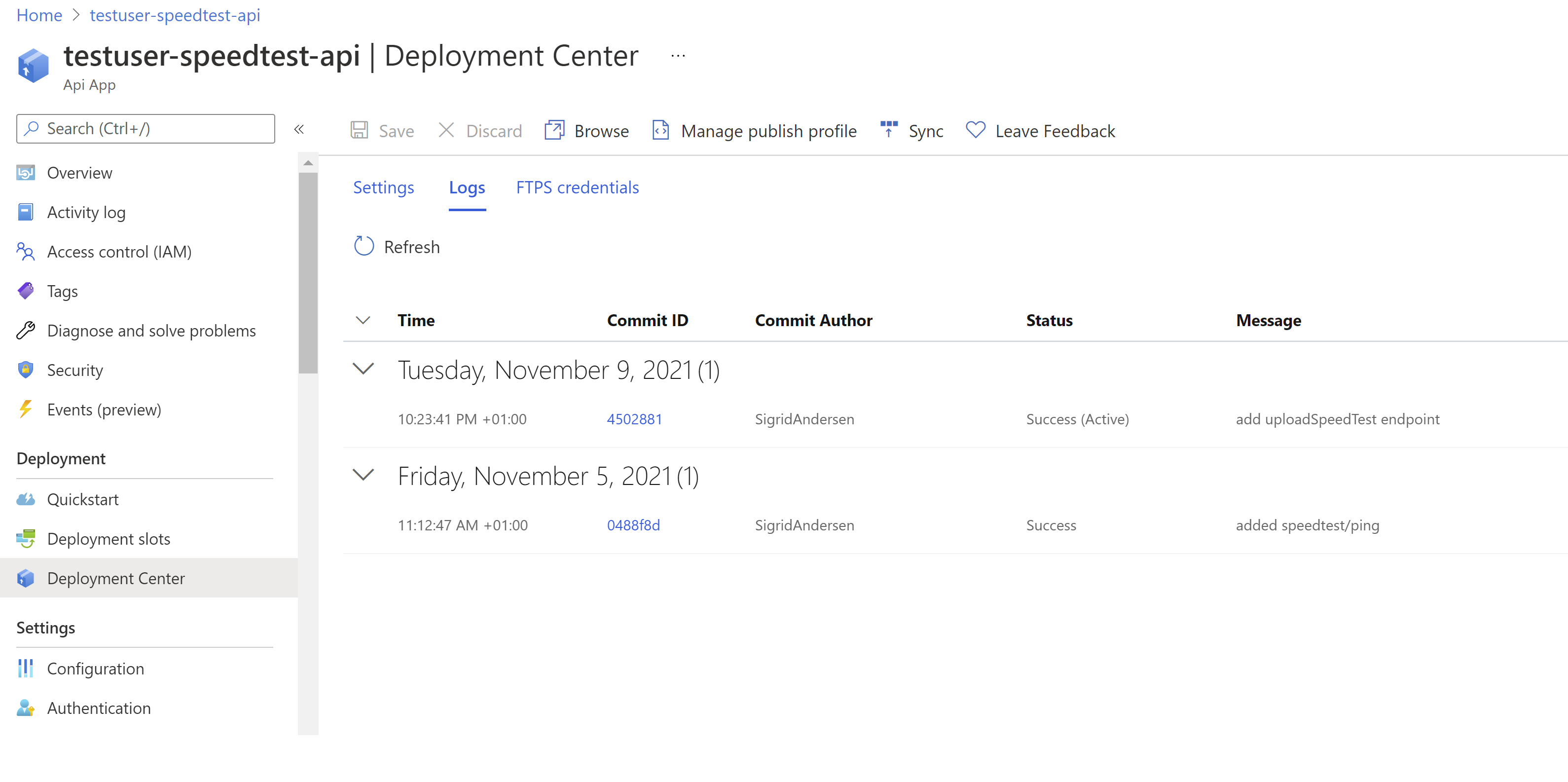 deployment-center